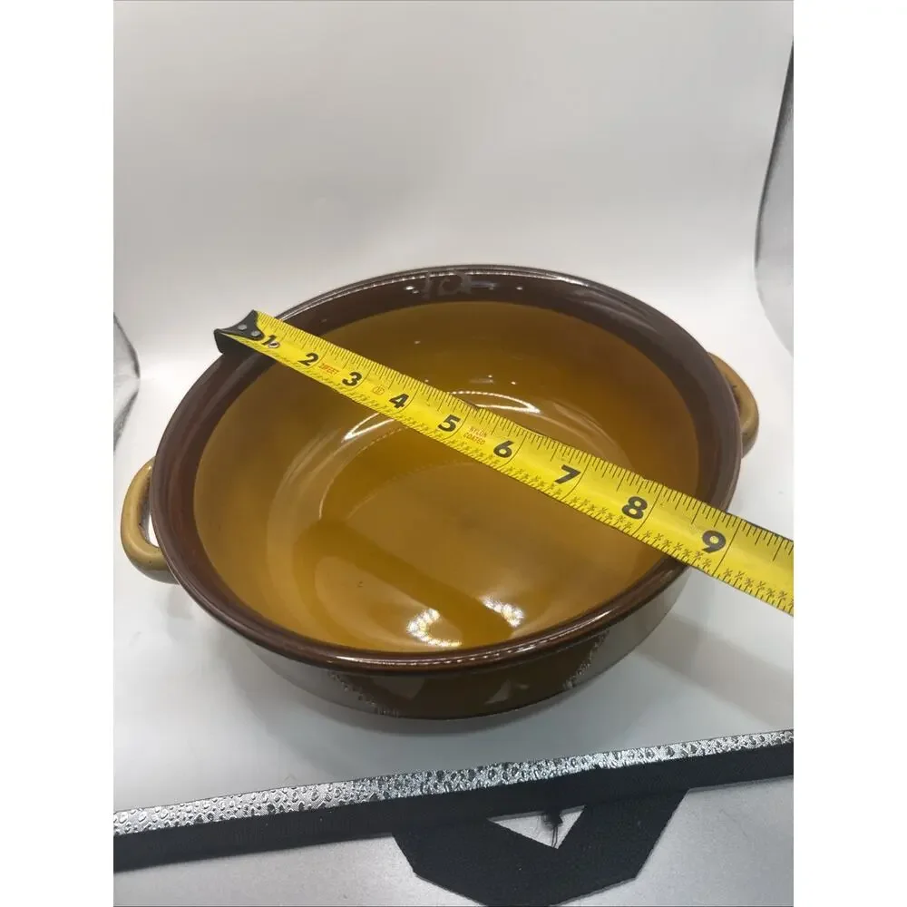 Vintage K.K. Noritake Stoneware Two Handled Serving Bowl *